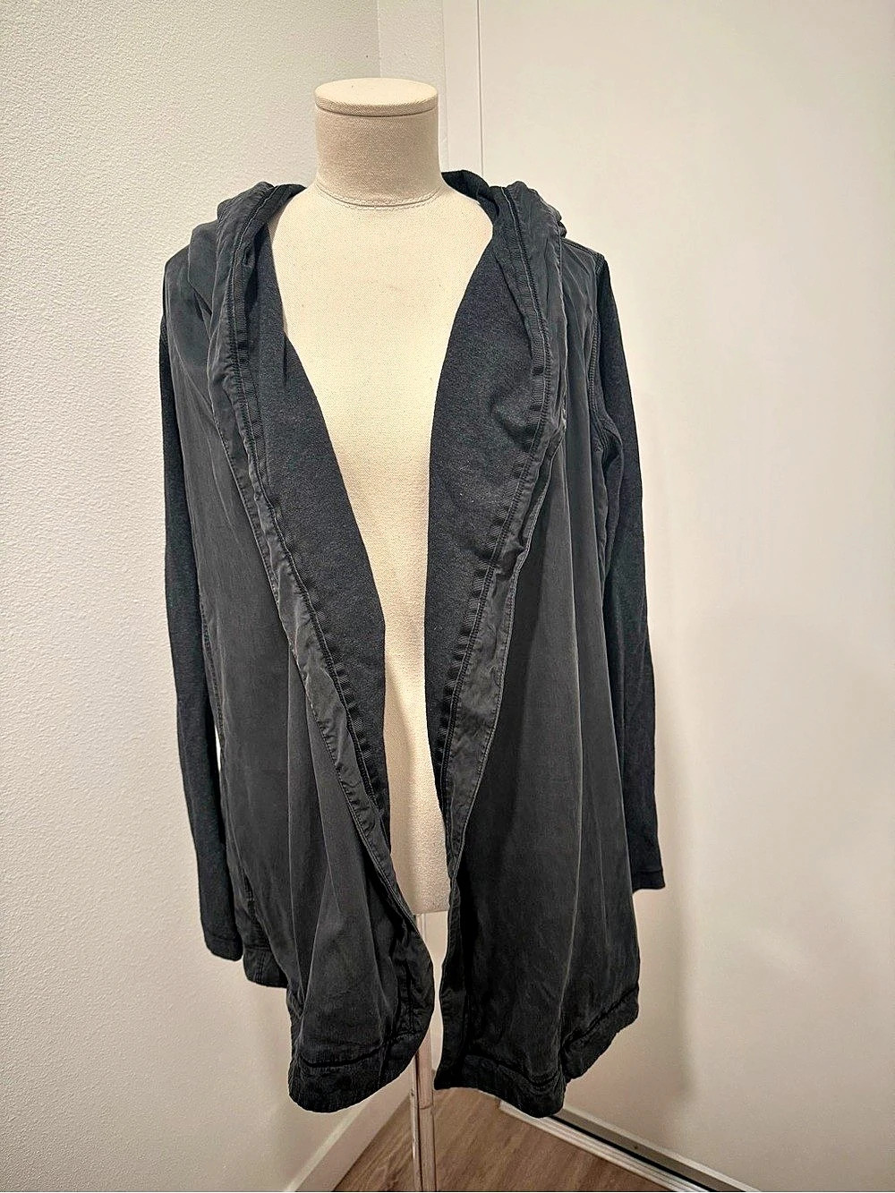Lululemon Still Movement Wrap Black Hooded Jacket